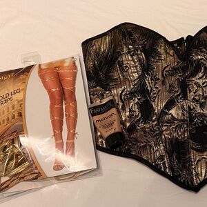 Black and Gold Corset